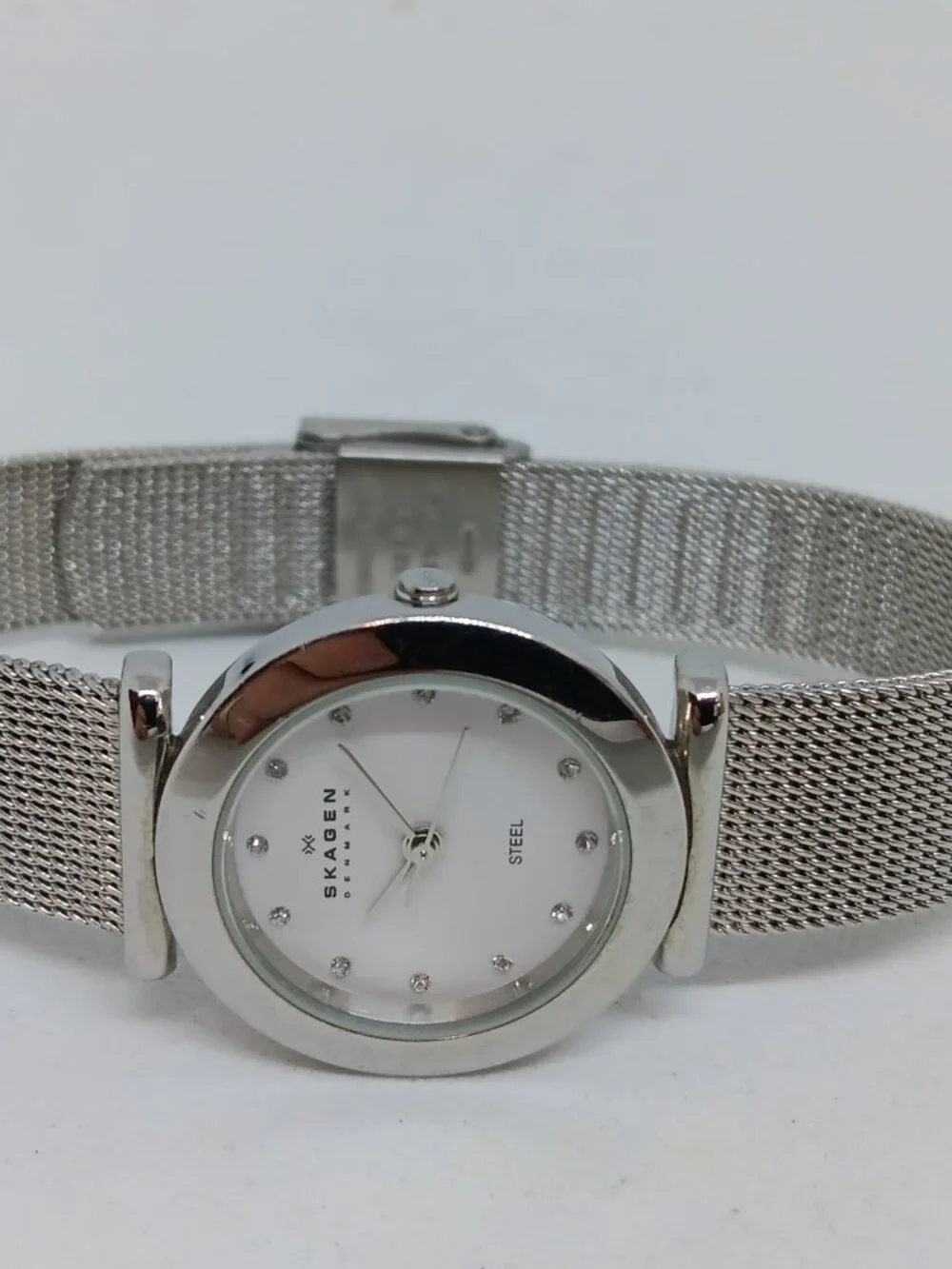 Skagen 107SSSD Women's 25mm Stainless Steel Mesh Band Quartz Slim Profile Watch